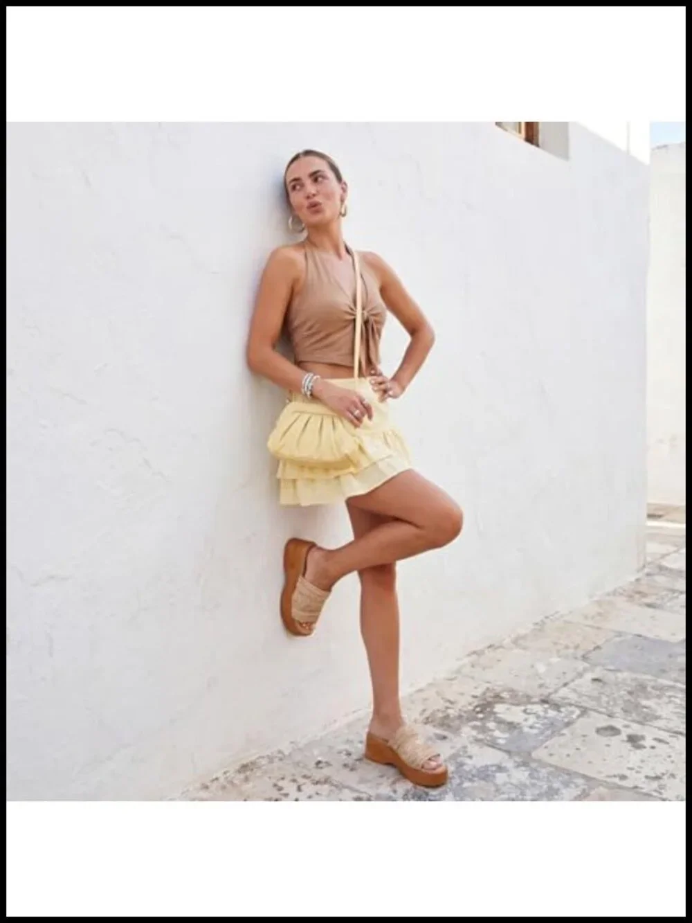 Handwoven Raffia Platform Wedge Sandals, Espadrille Slides for Women Summer